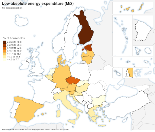 map of europe with stats